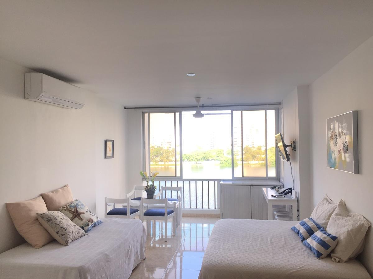 Apartamento con hermosa vista y cerca de playas Cartagena Exterior foto